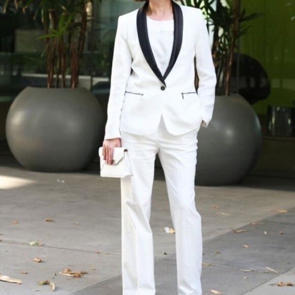 Club Monaco Tuxedo Style  While and Black Blazer 4 - Picture 3 of 14